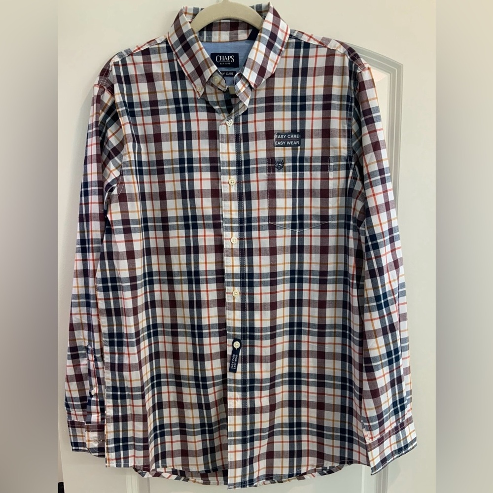 Chaps Men's Multicolor Medium Plaid Shirt